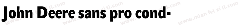 John Deere sans pro cond字体转换